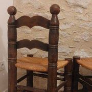 Paire de chaises brutalistes dans le goût de Dudouyt