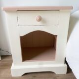 Pair of Vosges pine bedside table