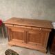 Honey-colored wood sideboard
