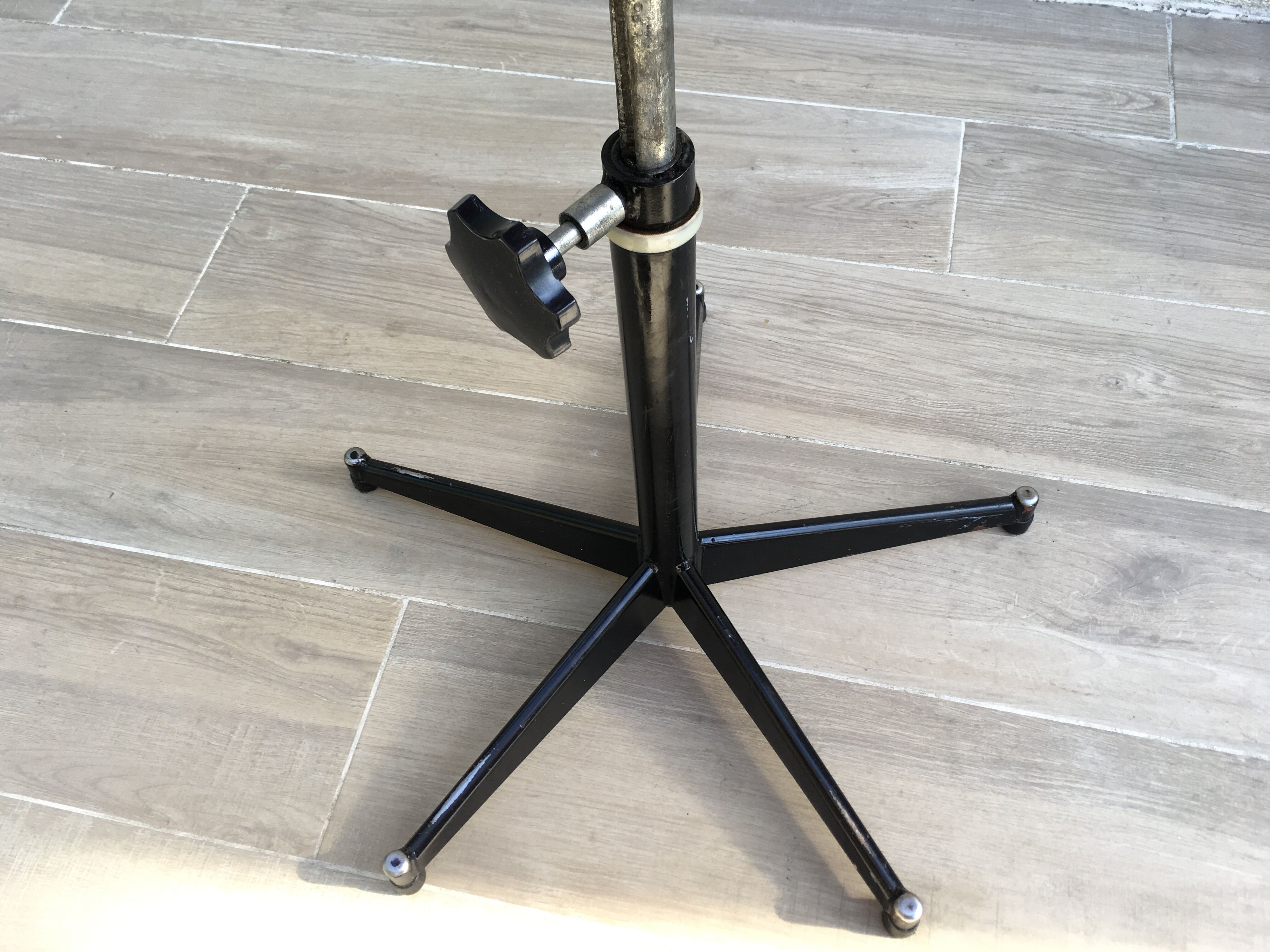 Vintage high stool sitting tractor