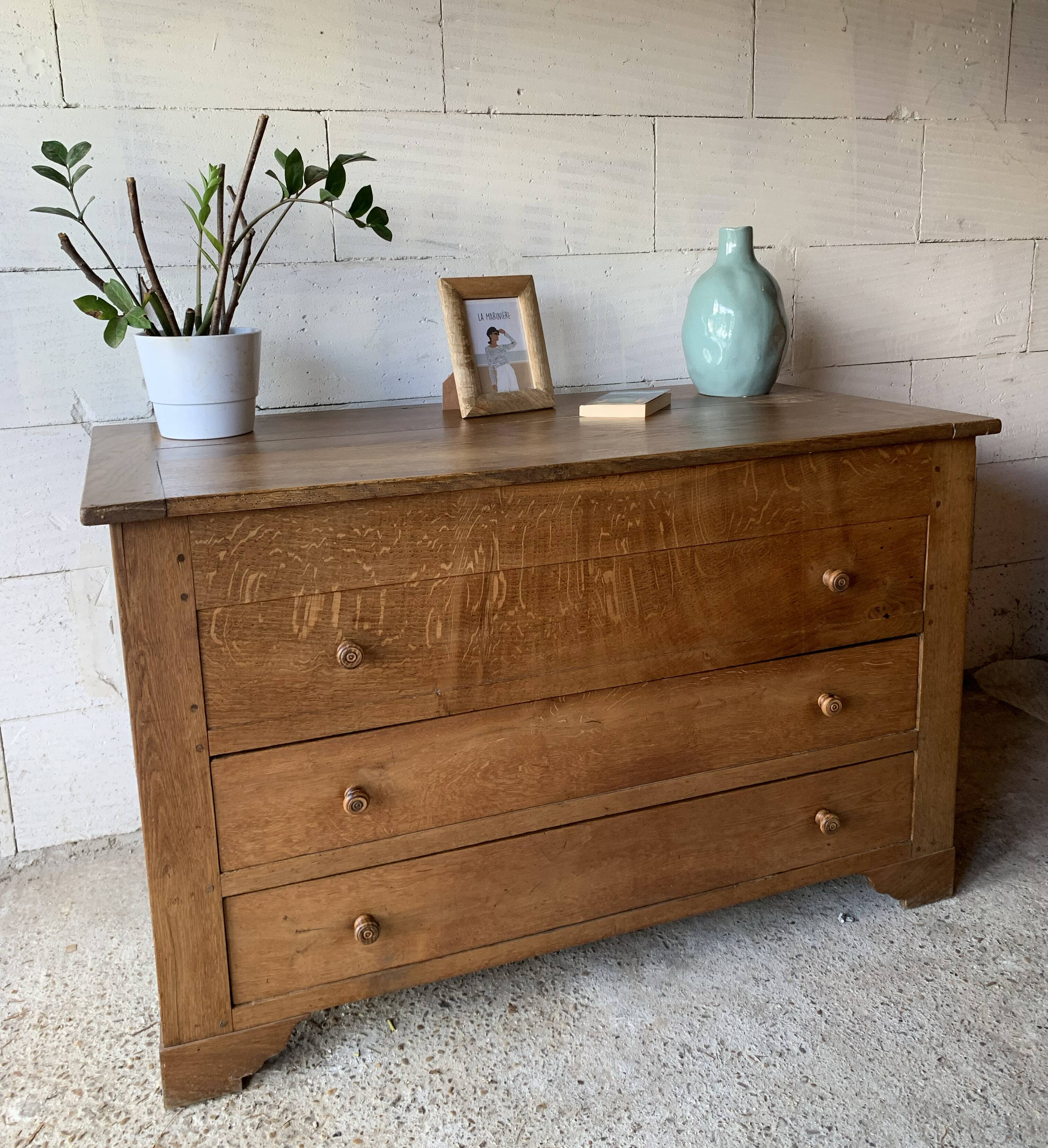 Chest of drawers, solid wood chest of drawers, 1950s