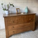 Chest of drawers, solid wood chest of drawers, 1950s