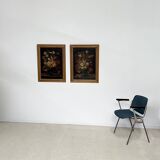 Painting, oil on canvas, Pair of Large Still Lifes with Flowers