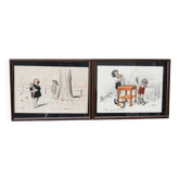 Lot de deux lithographies de Georges Redon (1869-1943)