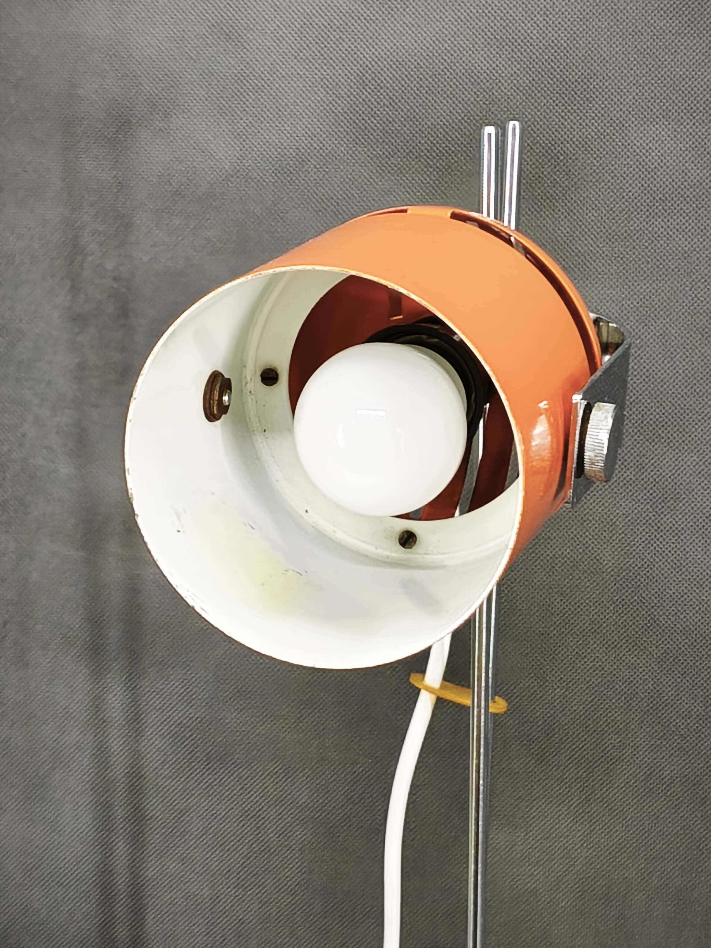 1960s Space Age Table Lamp by S. Jindra for Lidokov, Czechoslovakia
