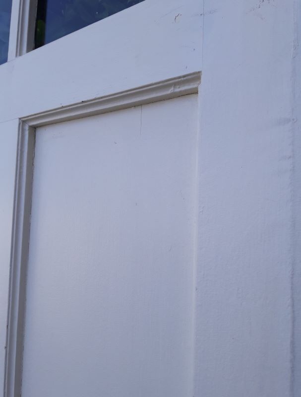 door 80x213cm Old oak glazed landing