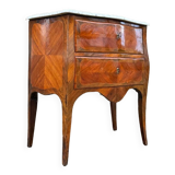 Pierre Roussel, Sauté Commode In Marquetry Louis XV Period XVIII Eme Century