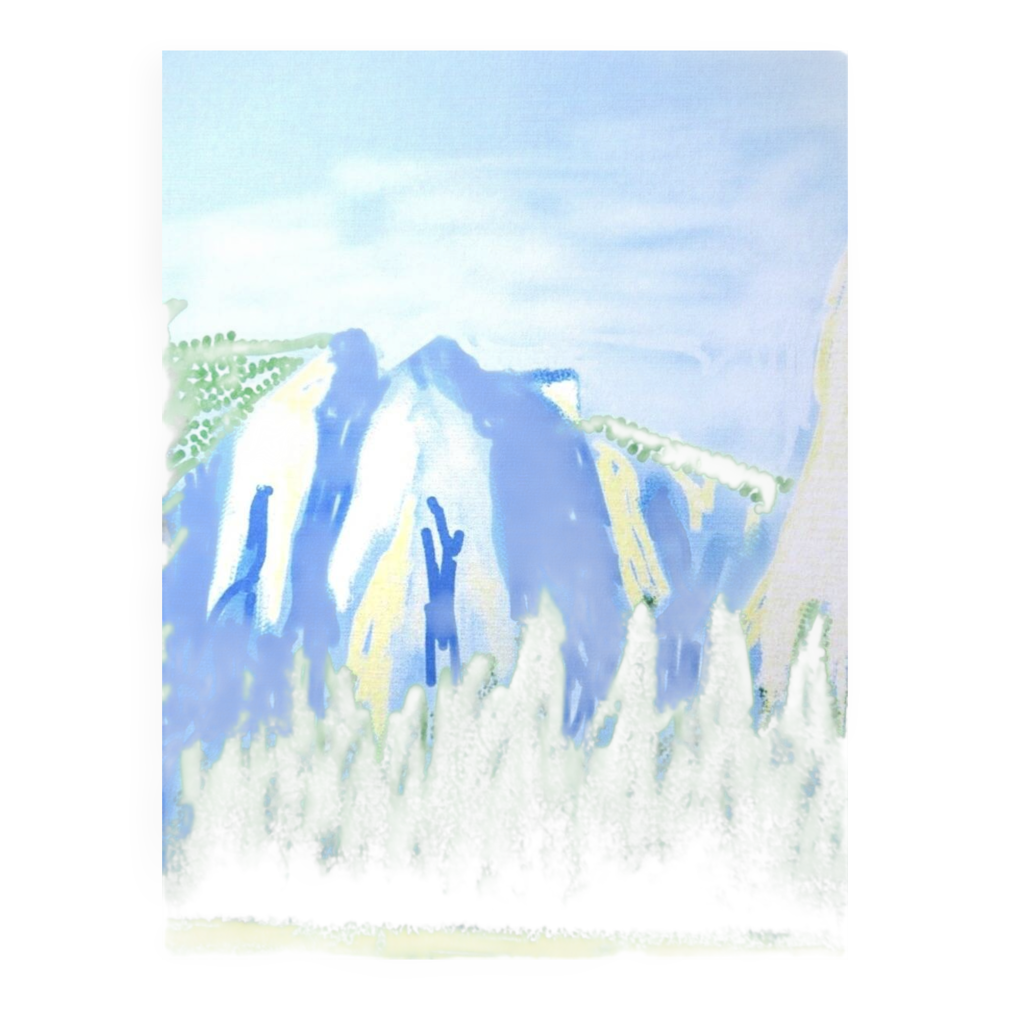 Lithograph by David Hockney, signed and numbered.