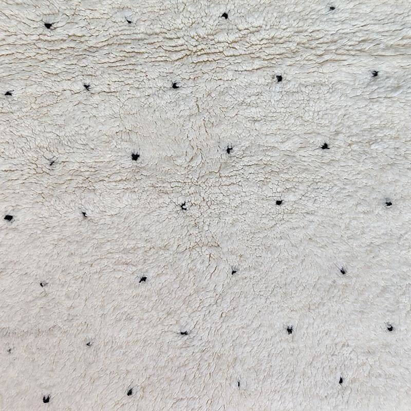 Beni Ouarain Berber Rug with Black Polka Dots
