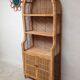 Vintage rattan bookcase