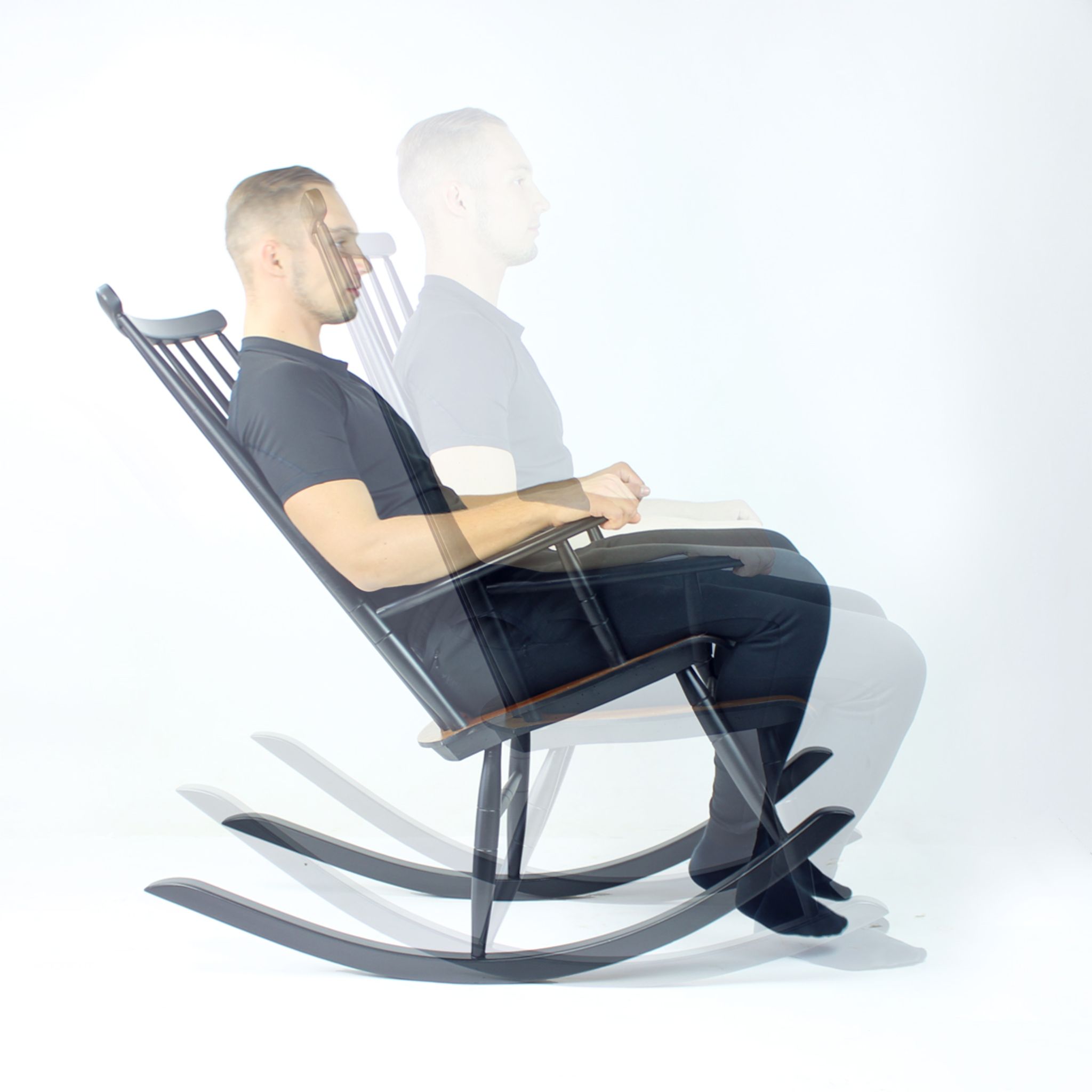 Rocking-chair Varjosen Puunjalostus, Finlande années 1960