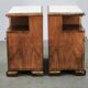 Pair of Art Deco Walnut Nightstands, Czechoslovakia, 1930s