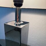 70s chrome metal lamp
