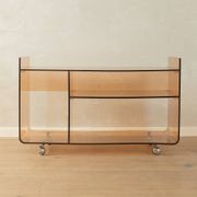 1970s Space Age acrylic Hi-Fi Rack, Michel Dumas, vintage