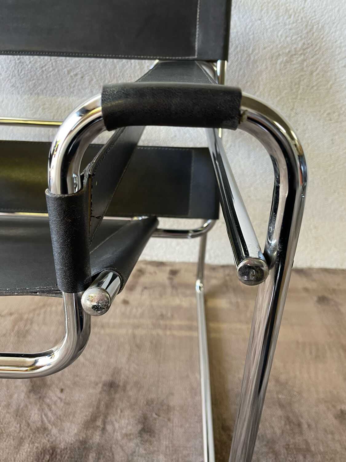 Wassily armchair by Marcel Breuer black