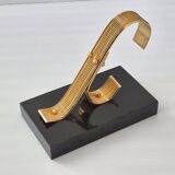 Paire de serre-livres Gold Starry vintage 1960