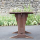 Vintage wood bistro table