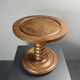 Chunky low wood turned side table in the style of Charles Dudouyt, 1950s