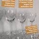 Crystal stemmed glasses
