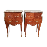 Pair of bedside tables in the form of a Louis XV style tomb