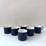 Melitta Stockholm for 6 persons, coffee set blue, 60's