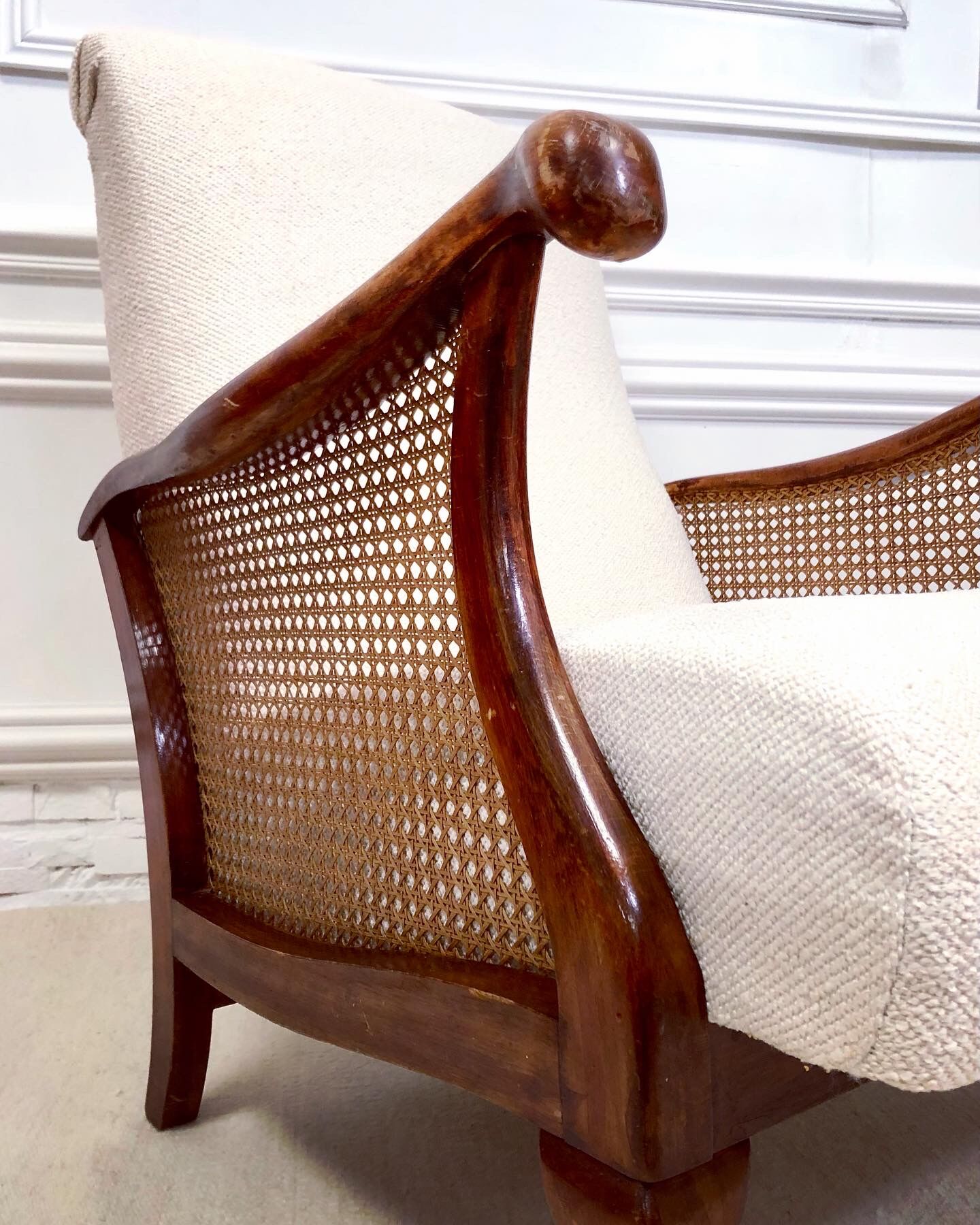 Vintage shepherdess armchair