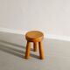 Set of Three Swedish Vintage Wooden Stools, 1970s