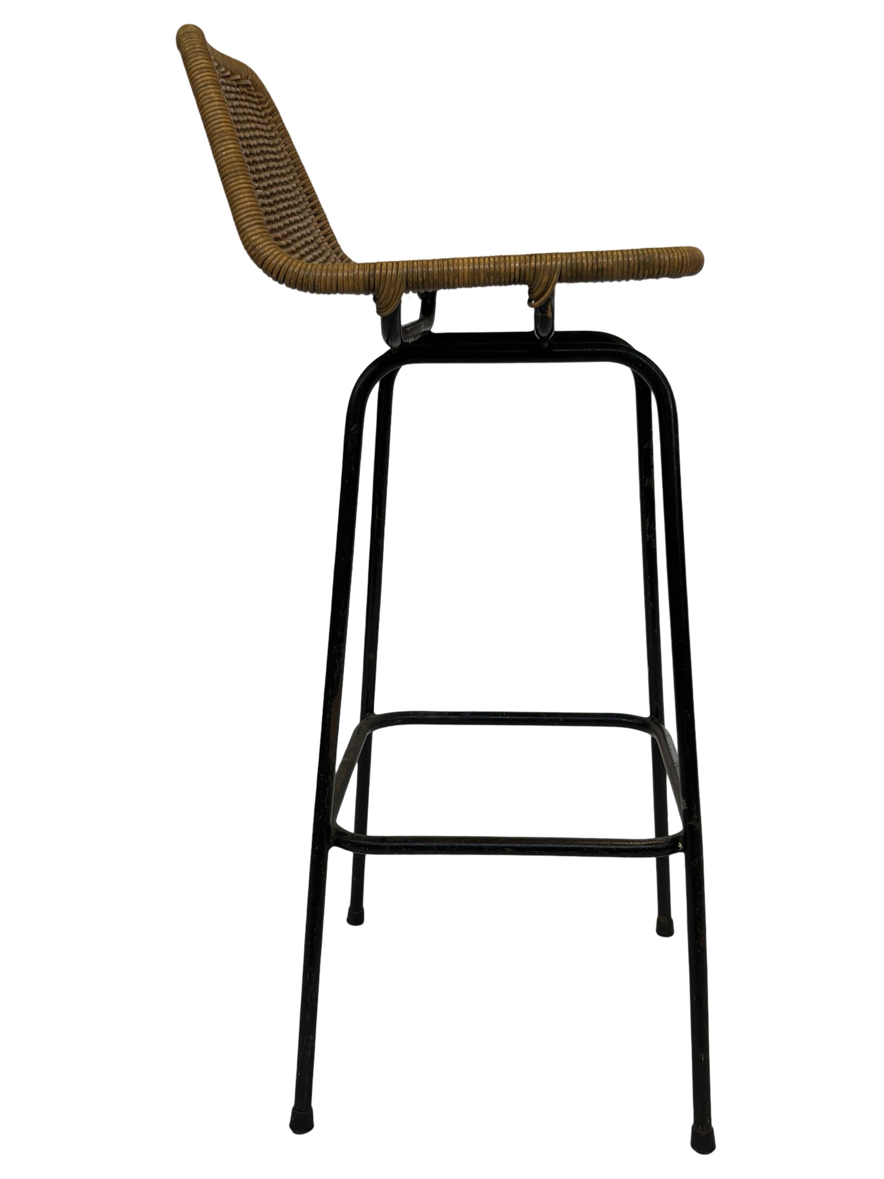 Vintage stool barstool Dirk van Sliedregt Rohe Noordwolde