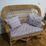 Rattan bench