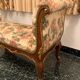 Louis XV style stool in carved wood