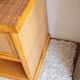 Pair of vintage rattan bedside tables from the 1970s.