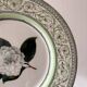 Lot de 8 assiettes plates Camélia - en porcelaine Anglaise