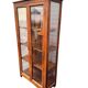 Grande vitrine / vaisselier en bois exotique. 175 cm. Deco vintage