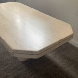 70s travertine coffee table