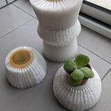 Set of three designer vases