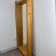 Brutalist XL mirror, solid pine, chalet style.