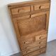 Vintage wooden secretary desk in the style of a professional piece of furniture