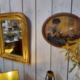 Louis philippe mirror, gilded wood