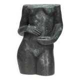 Female Torso Sculpture in Bronze, signed Gerard, edition 2/8
