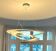 Contemporary design suspension Artemide large format (diameter approximately 100)