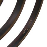 Brass 7-branch candelabra Menorah, 1960s