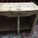 Vintage shop counter in weathered wood