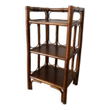 Rattan side table / bedside table bamboo style rattan bedside table bamboo style 70s