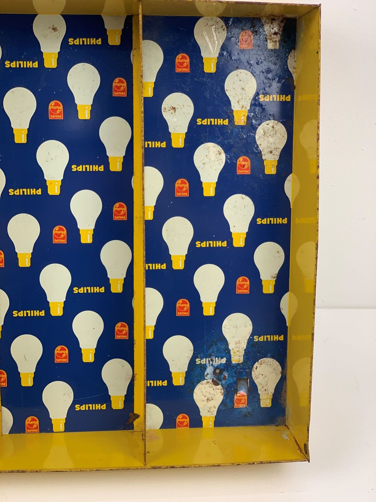 philips 1960 metal display 40x35cm