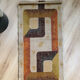 Vintage 1970s Space Age rug in long pile wool 62x115.