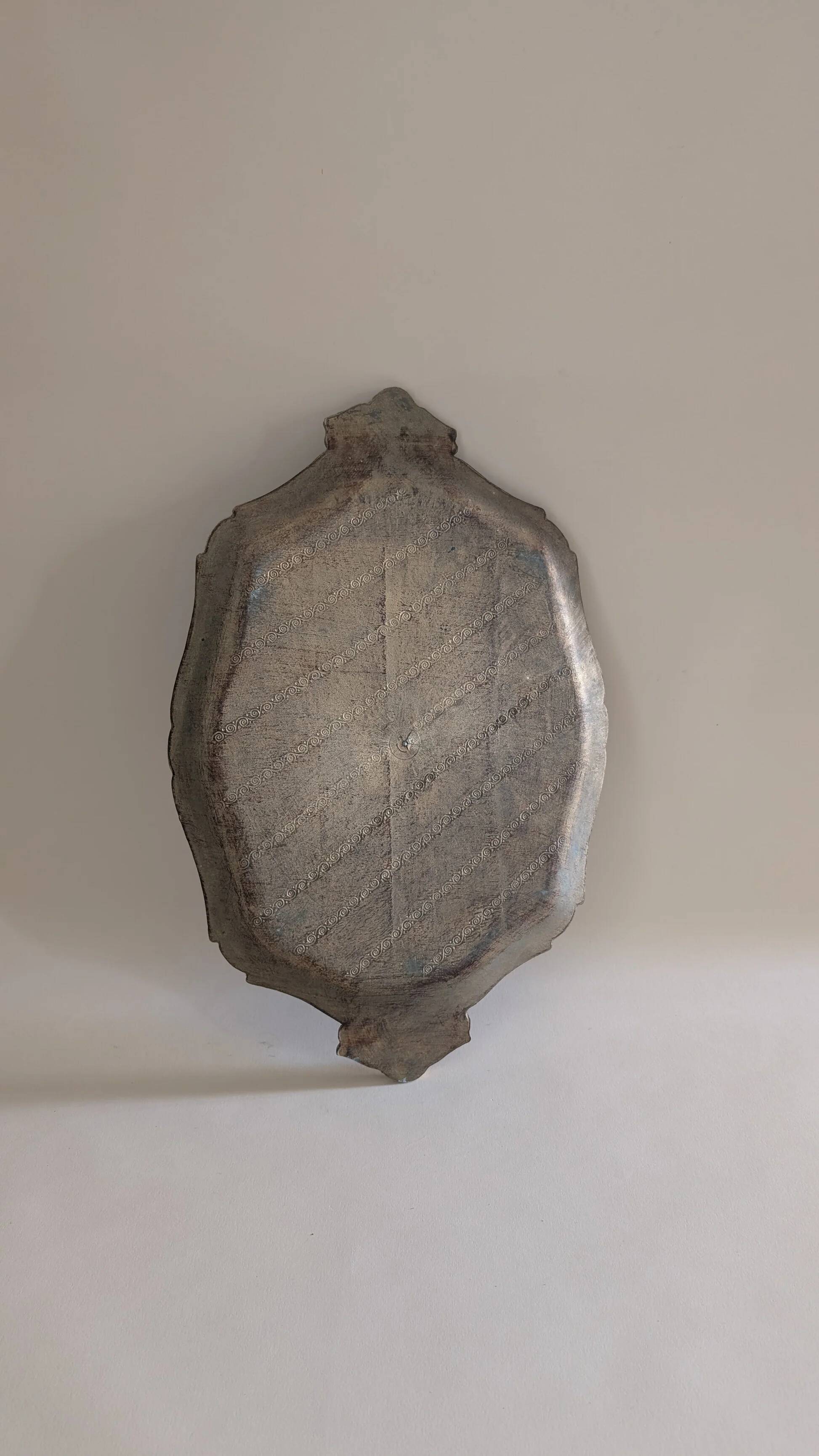 Gold and orange Florentine tray – 44.5 x 29 cm