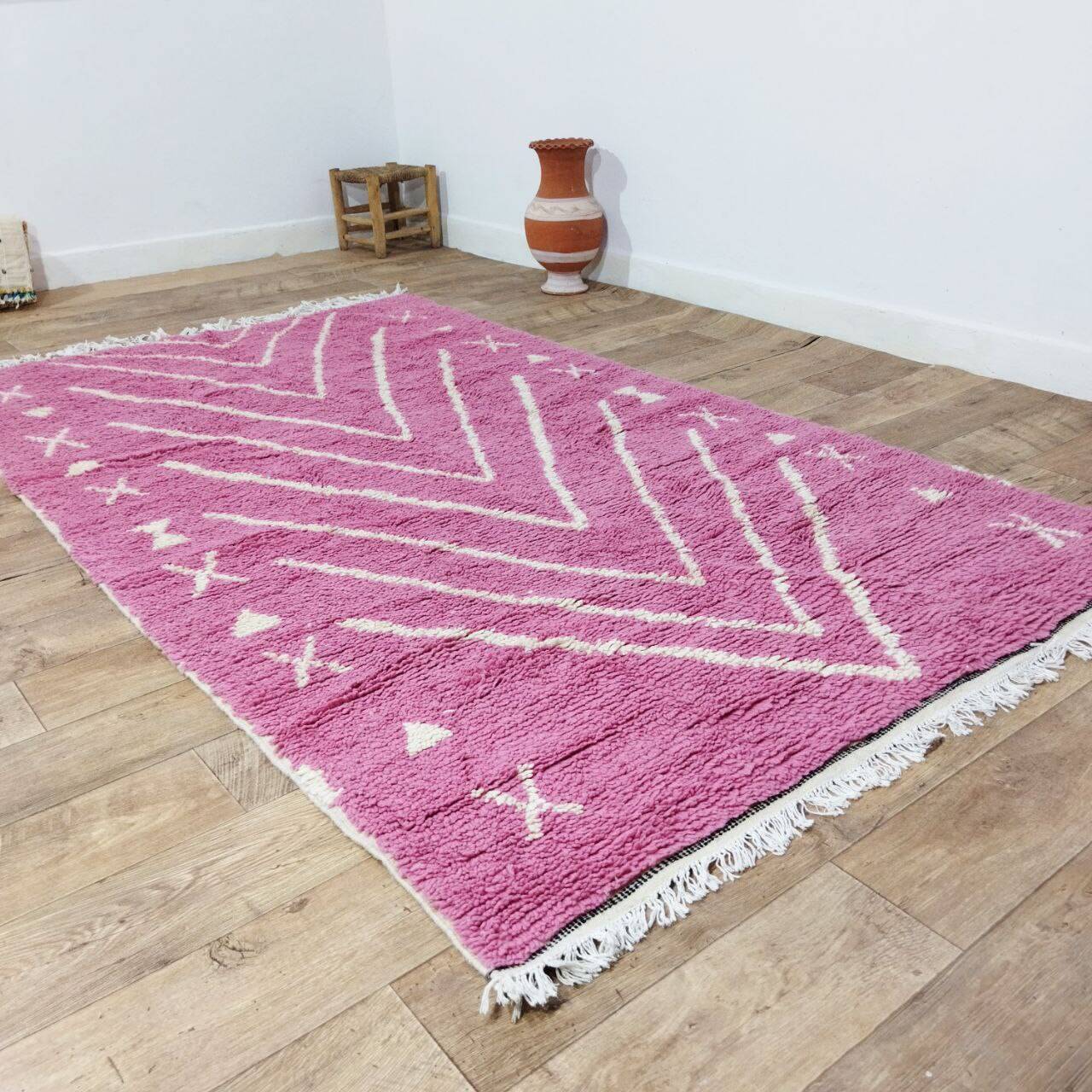 Handmade Moroccan Berber rug 257 X 150 CM