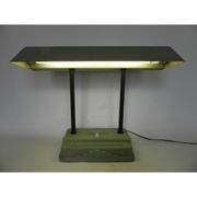 Lampe de bureau art déco Sevadac avec lampe fluorescente