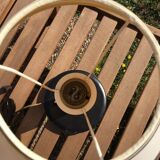 Vintage leather lamp