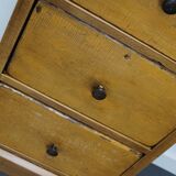 Antique dutch ochre drawer cabinet, early 20th century